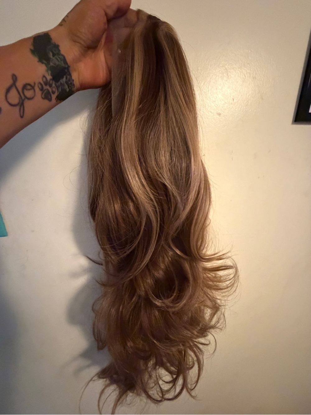 Women's Brown Blonde Blend Wig with layers- Natural Wave 25 inches BNWT LACE ATT
